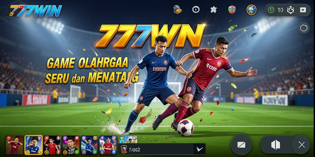 Tampilan gameplay seru dalam 777WIN saat pertandingan olahraga.