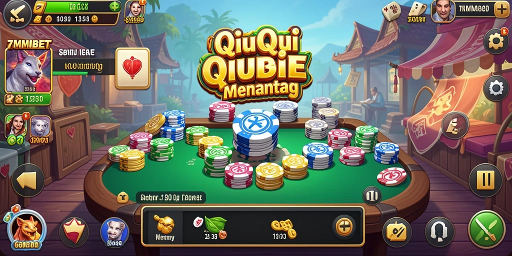 Gameplay seru QiuQiu di 7MMBET dengan interaksi pemain.