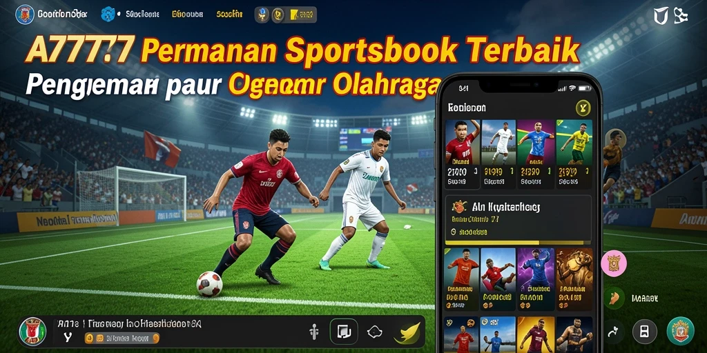 Screenshot A7777 menampilkan antarmuka taruhan olahraga yang menarik.