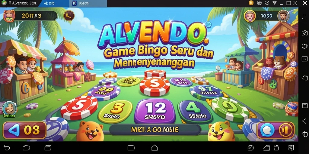 Tampilan gameplay Bingo yang seru dan interaktif di ALVENDO.