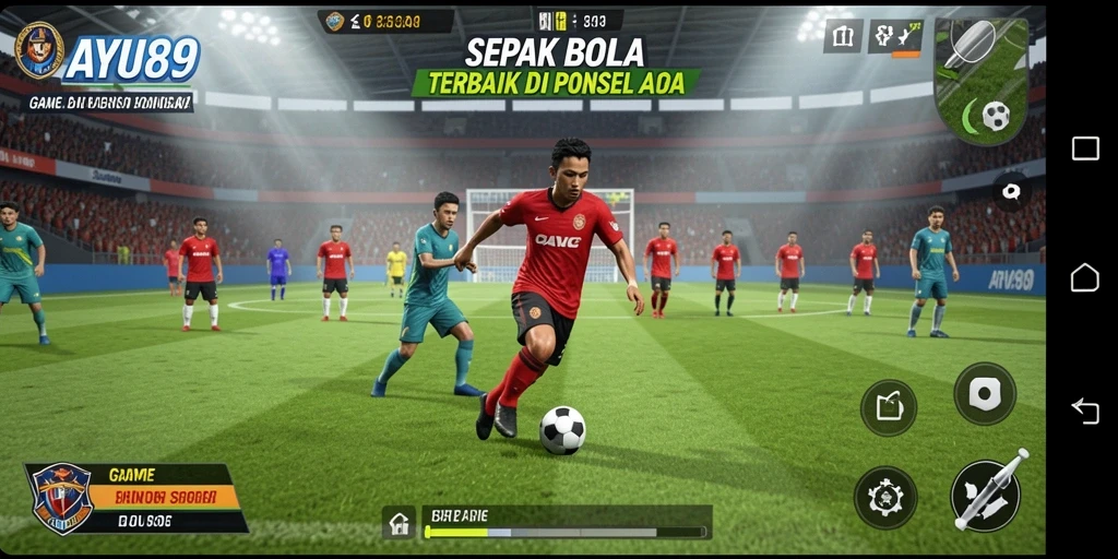 Tampilan gameplay menarik dari AYU89 yang penuh aksi sepak bola.