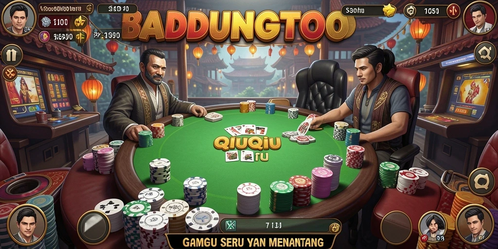 Tampilan permainan QiuQiu yang seru di BANDUNGTOTO.