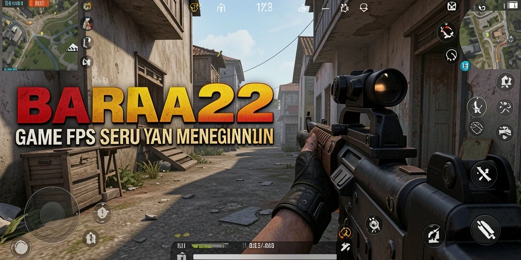 Gameplay seru dari BARA22 dengan aksi tembak-menembak yang intens.