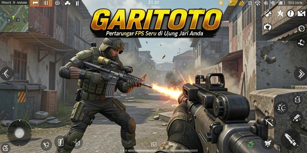 Tangkapan layar GARITOTO menunjukkan aksi mendebarkan dalam permainan FPS.