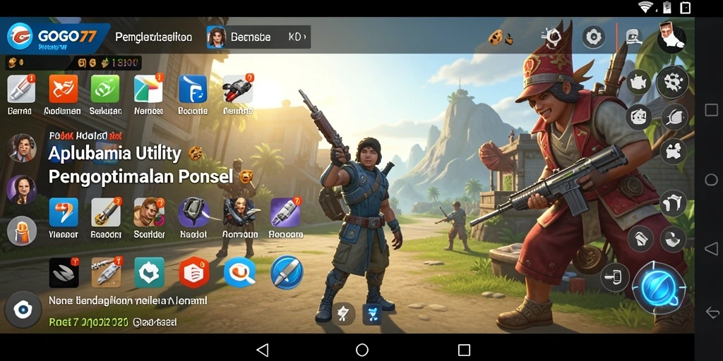 Screenshot GOGO77 menampilkan antarmuka yang intuitif dan mudah digunakan.