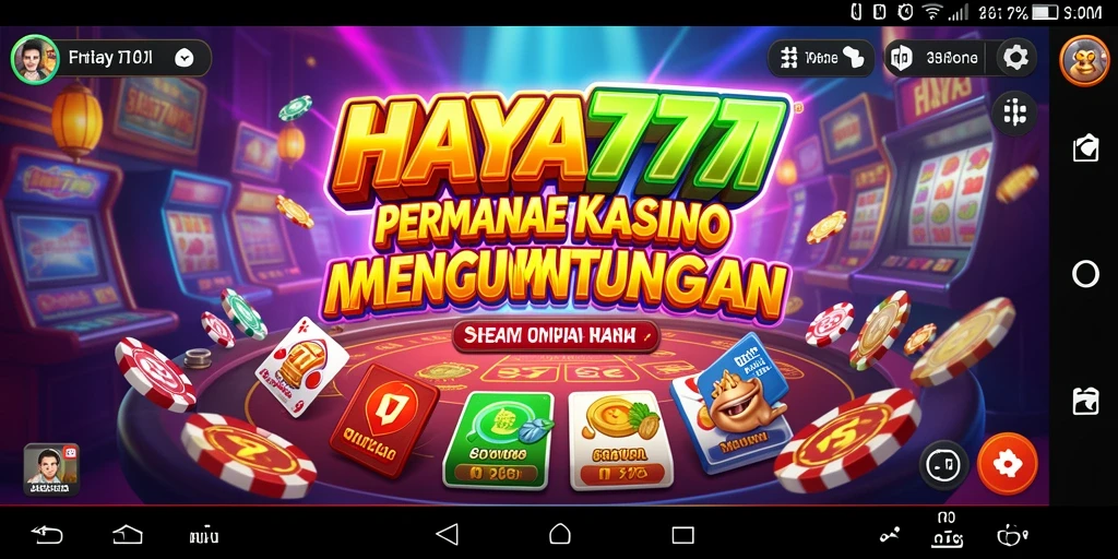 Tampilan permainan Kasino yang mengasyikkan di HAYA777.