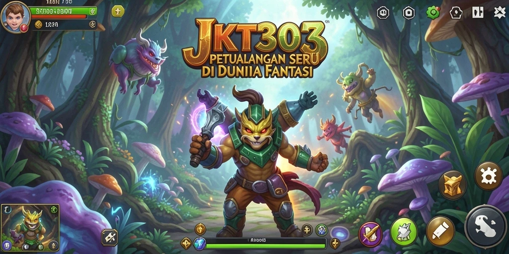 Tampilan gameplay seru di dunia petualangan JKT303.