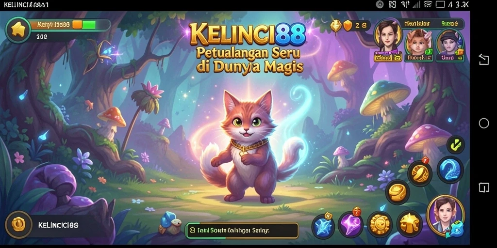 Tampilan gameplay KELINCI88 yang mengasyikkan dan penuh warna.