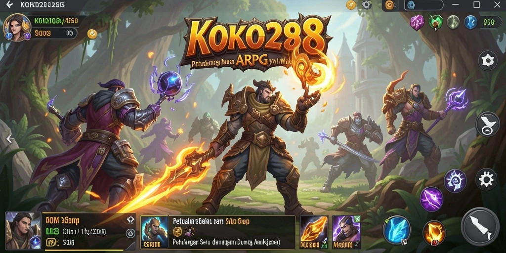 Tampilan gameplay ARPG yang menakjubkan di KOKO288.