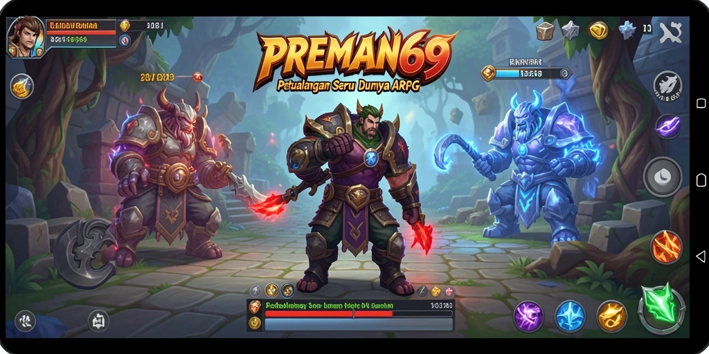 Tampilan gameplay seru dalam dunia ARPG yang menantang.