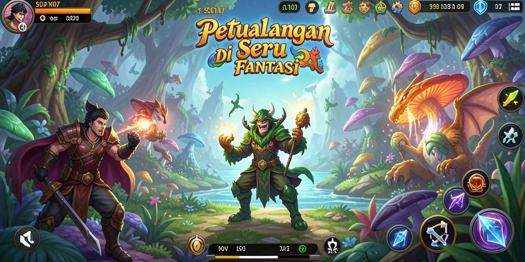 Gameplay seru di dunia fantasi SD107 yang penuh petualangan.