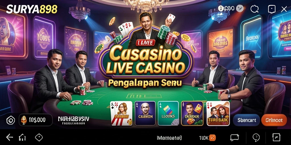 Tampilan gameplay langsung yang mendebarkan di SURYA898.