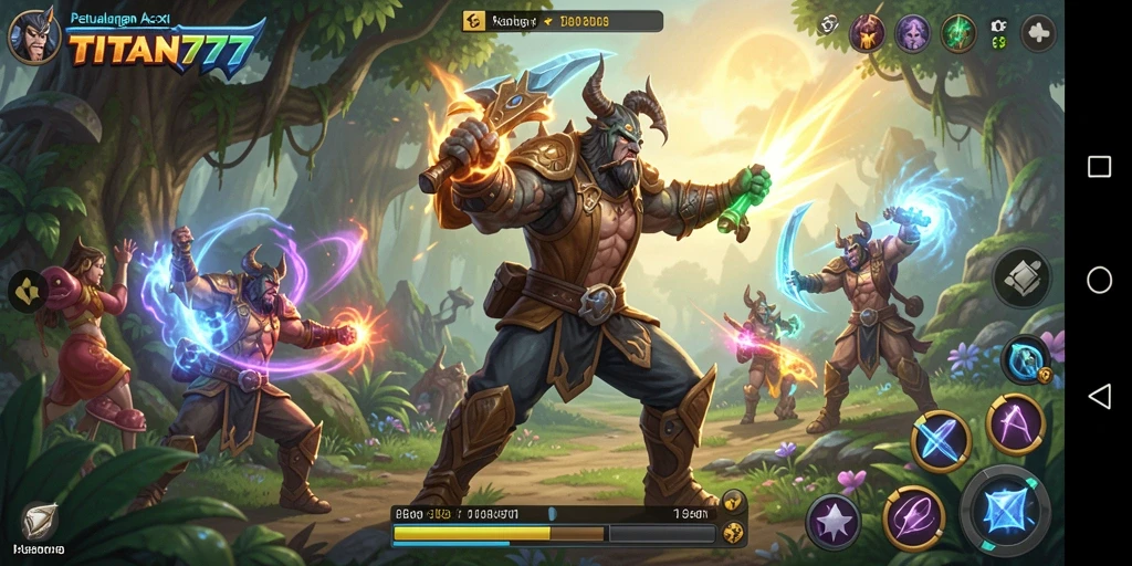 Gameplay seru dan menantang dalam dunia fantasi TITAN777.