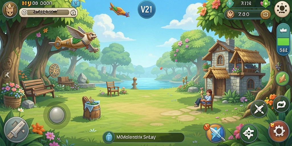Screenshot V21 menampilkan gameplay yang seru dan interaktif.