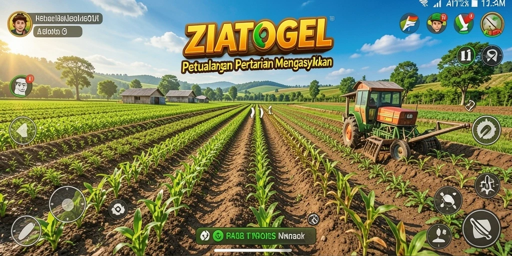 Tampilan gameplay ZIATOGEL yang menarik dan penuh warna.